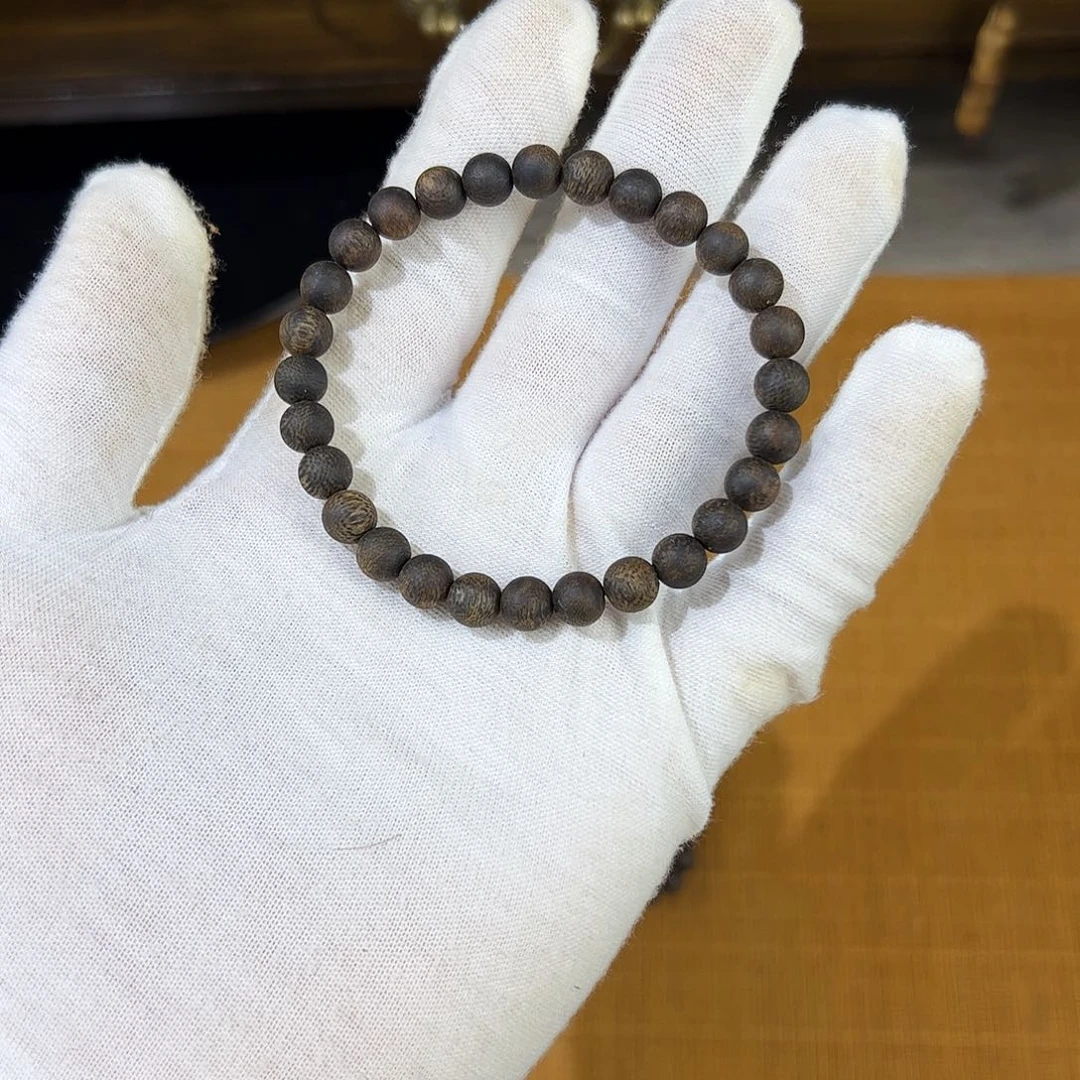 手串沉香叮*07单圈流油王沉水6克➕多样性发一条