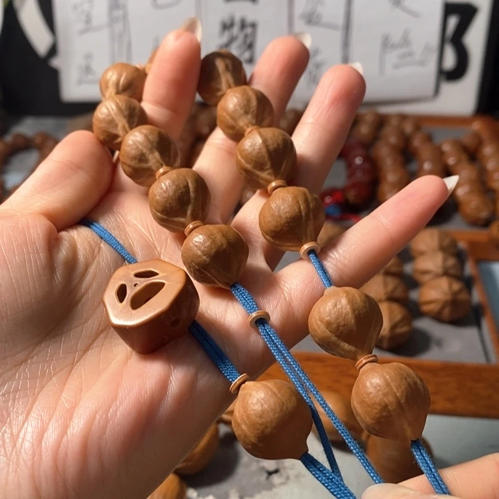 手串橄榄核9161精品蒜头铁核12+1颗