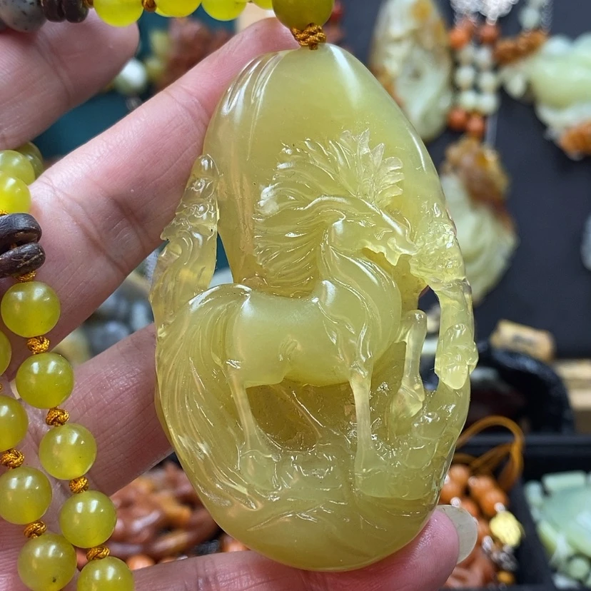 【闪购商品】蛇纹石玉吊坠未镶嵌