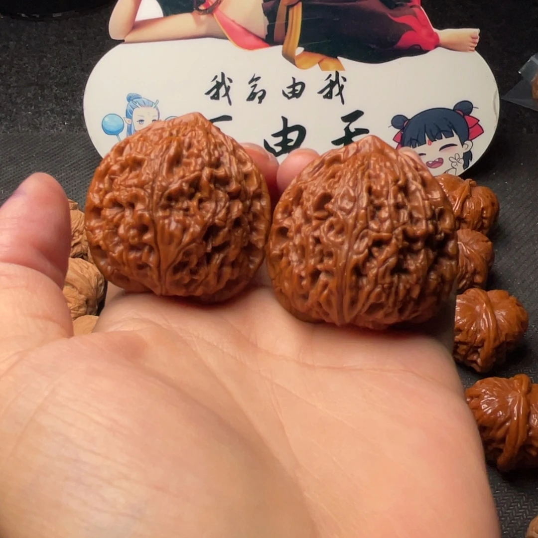 把件文玩核桃W 23 40 水龙纹