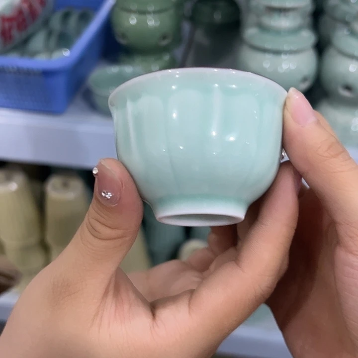 龙泉云间青瓷小米茶器