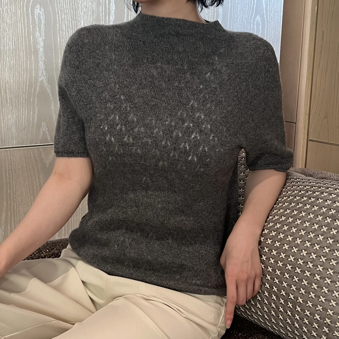 BETTY BAIRN 简约百搭五色山羊绒圆领T25B-BW815