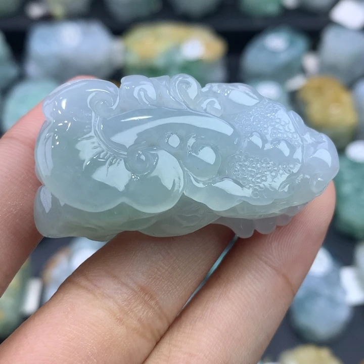 翡翠未镶嵌颈饰天然缅甸翡翠