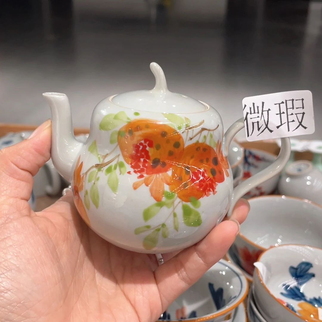 纯手绘釉下彩微瑕