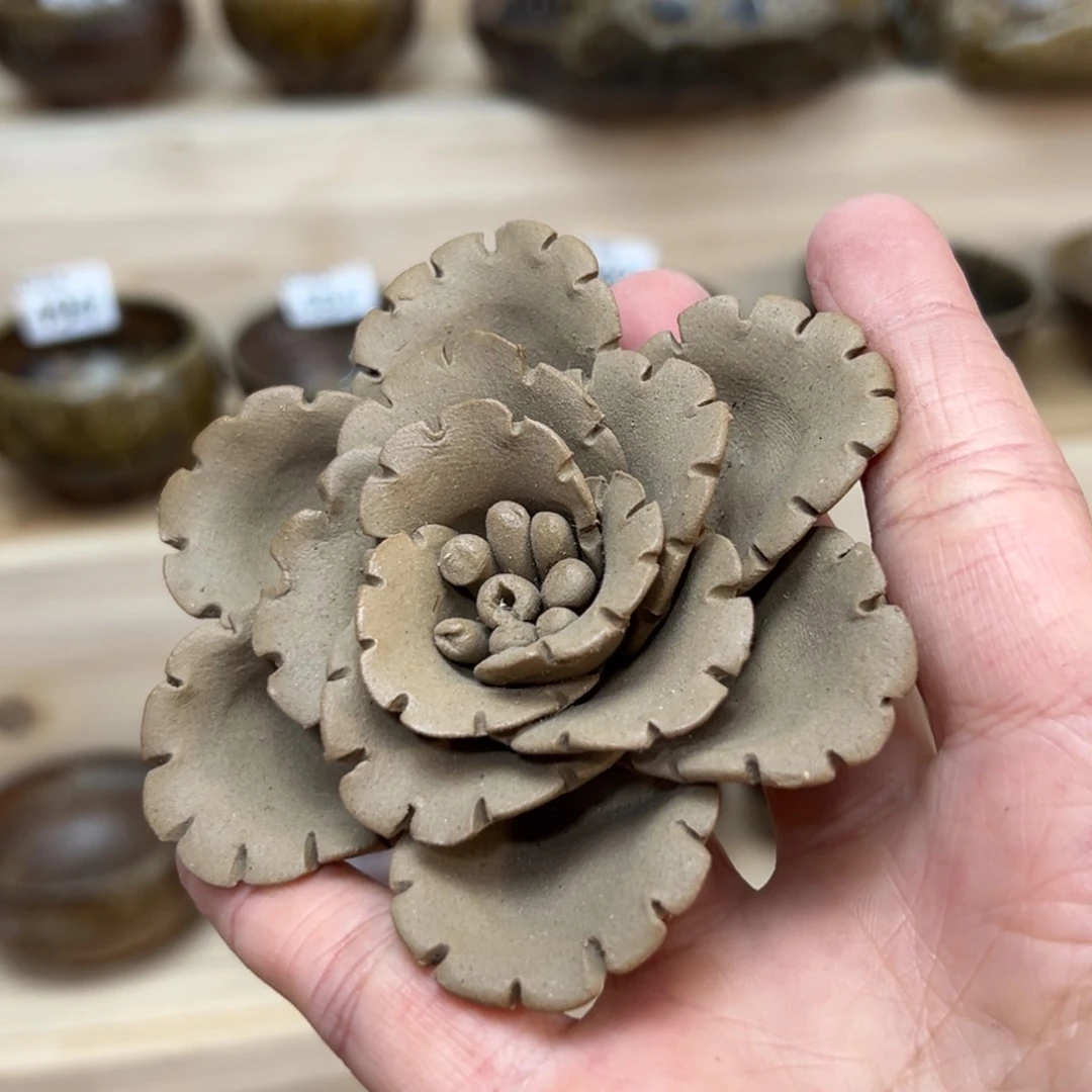 晨阳柴烧茶器链接花朵线香插