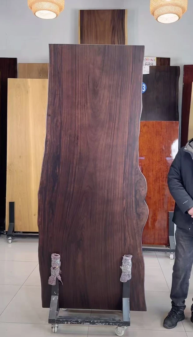 827乌金木长220宽84厚7乌金木 整木 实木大板茶桌办公桌