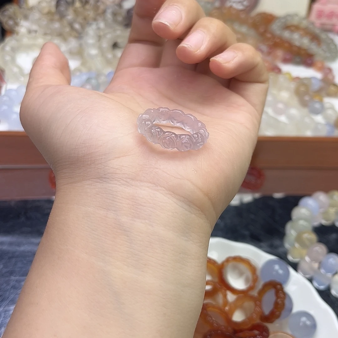 戒指未镶嵌玛瑙/玉髓6。号18.2
