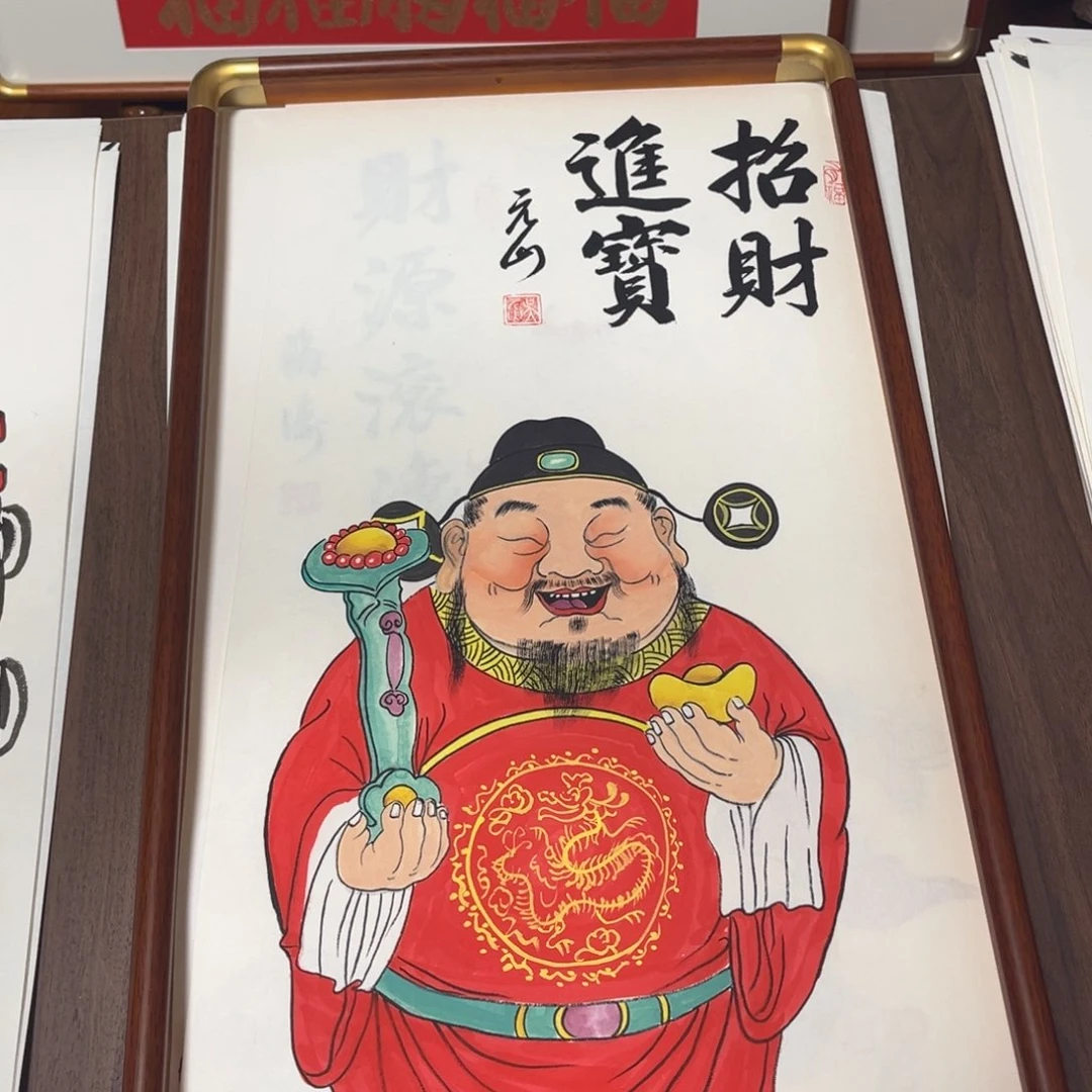 国画纯手绘禅意画作品