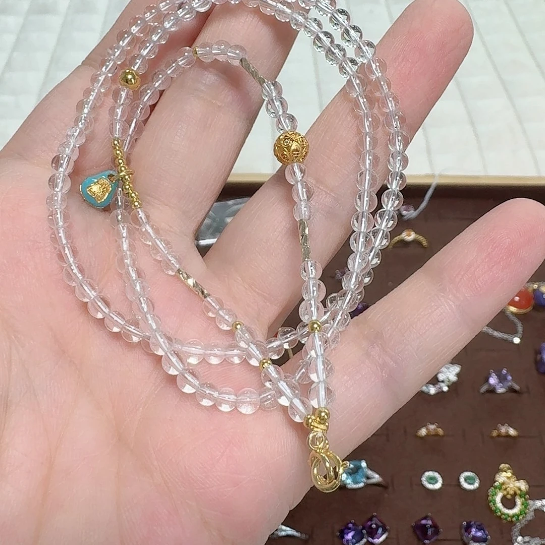 银S925镶嵌颈饰水晶吊坠