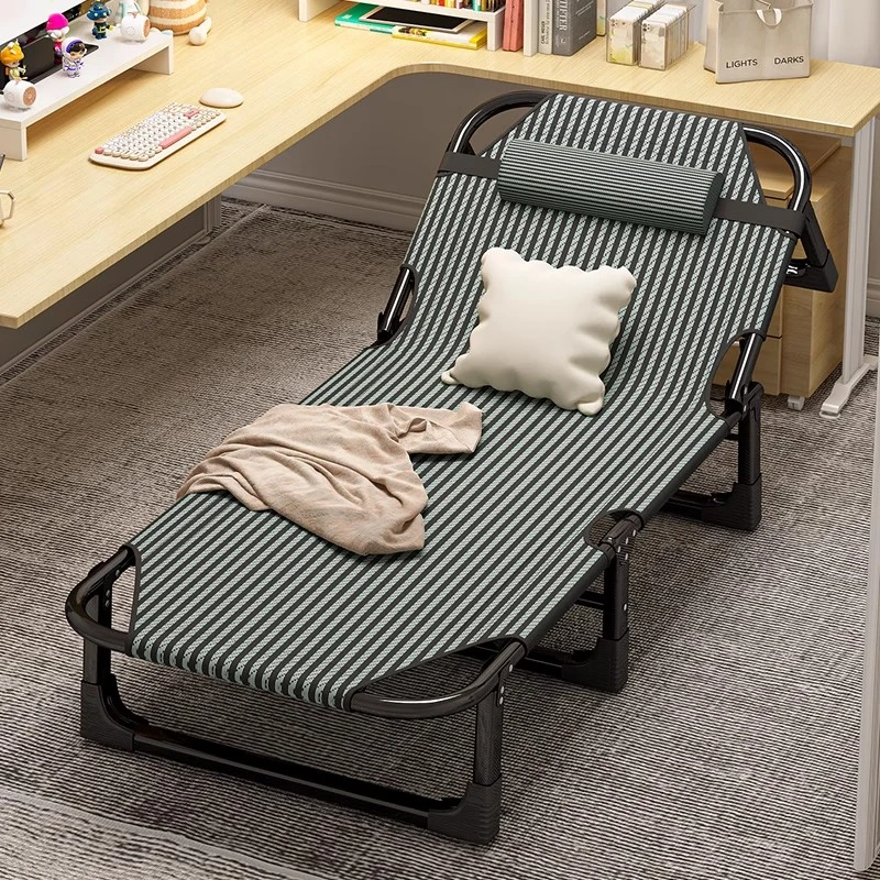 折叠床办公室午睡神器家用单人床晒背专用躺椅沙发床网红款午休床