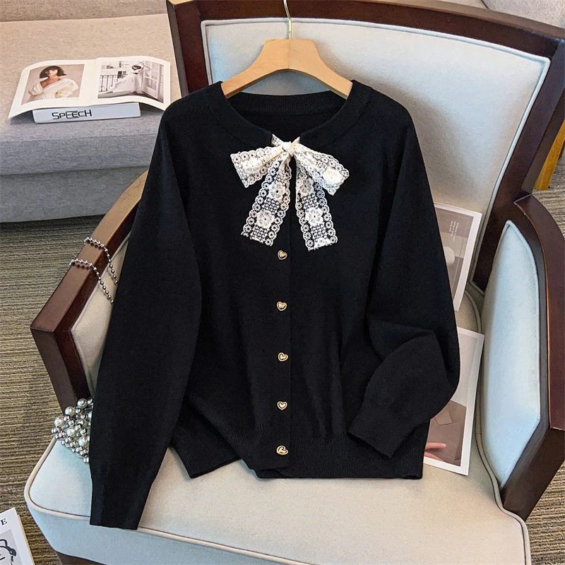 200/300斤大码女装胸围150/160宽松圆领开衫毛衣针织秋冬秋冬上衣