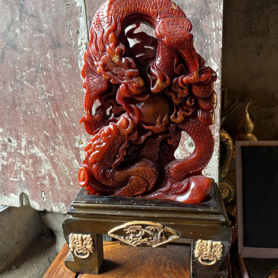 【闪购商品】福利摆件复古工艺双龙