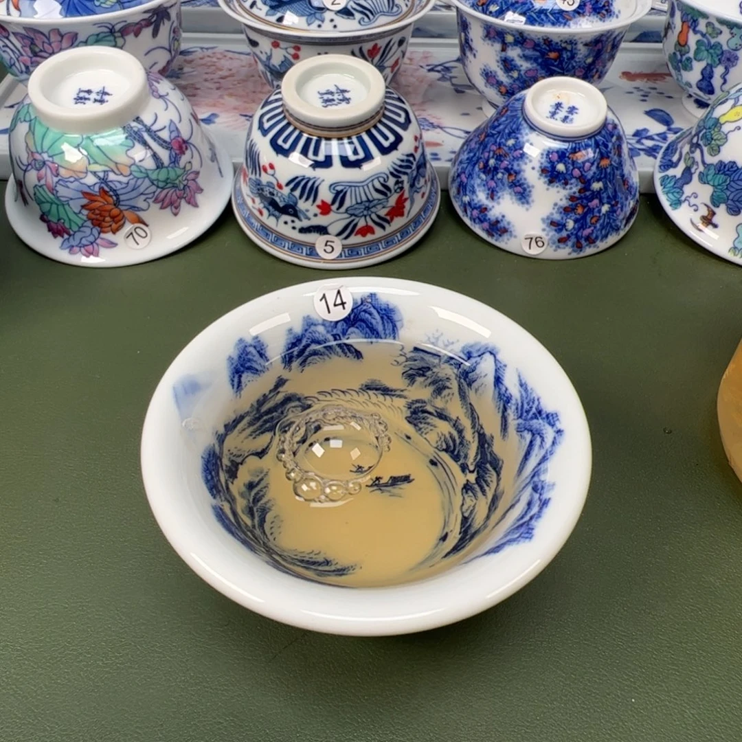 陶瓷景德镇纯手工纯手绘茶具木木14