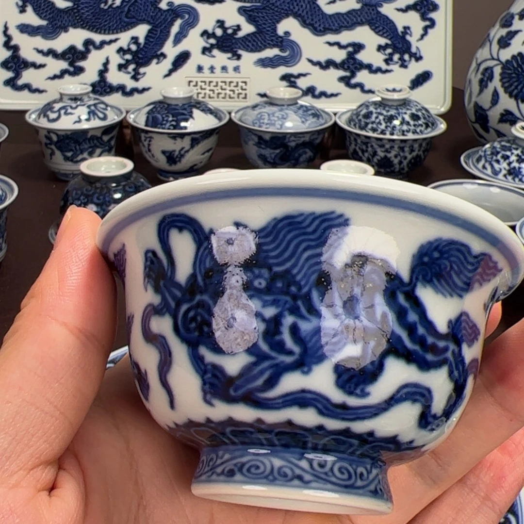 仿明永宣狮子绣球杯子