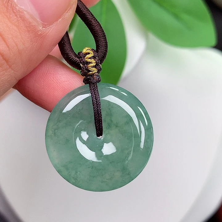 颈饰未镶嵌翡翠平安扣 25.2x5.0mm