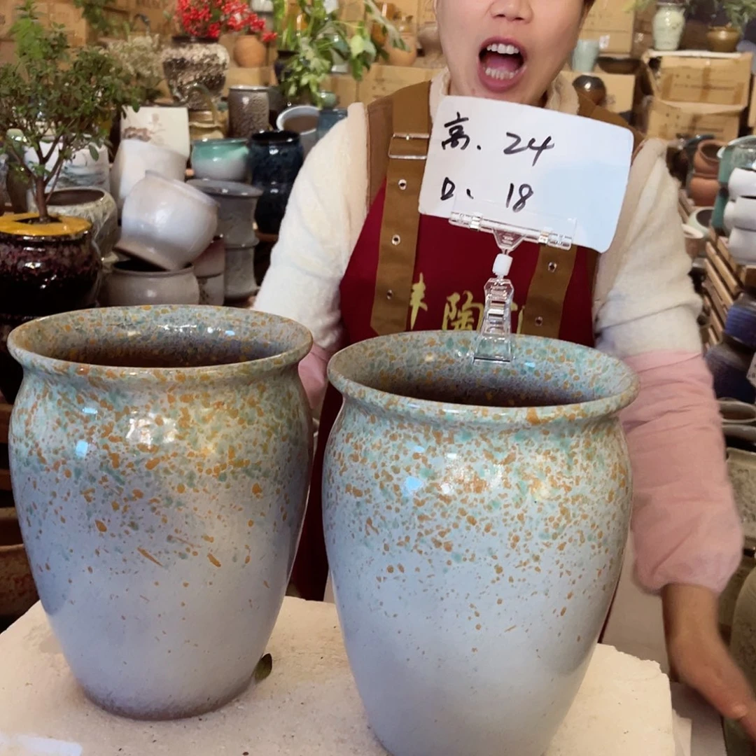 紫砂花盆高度24口径18