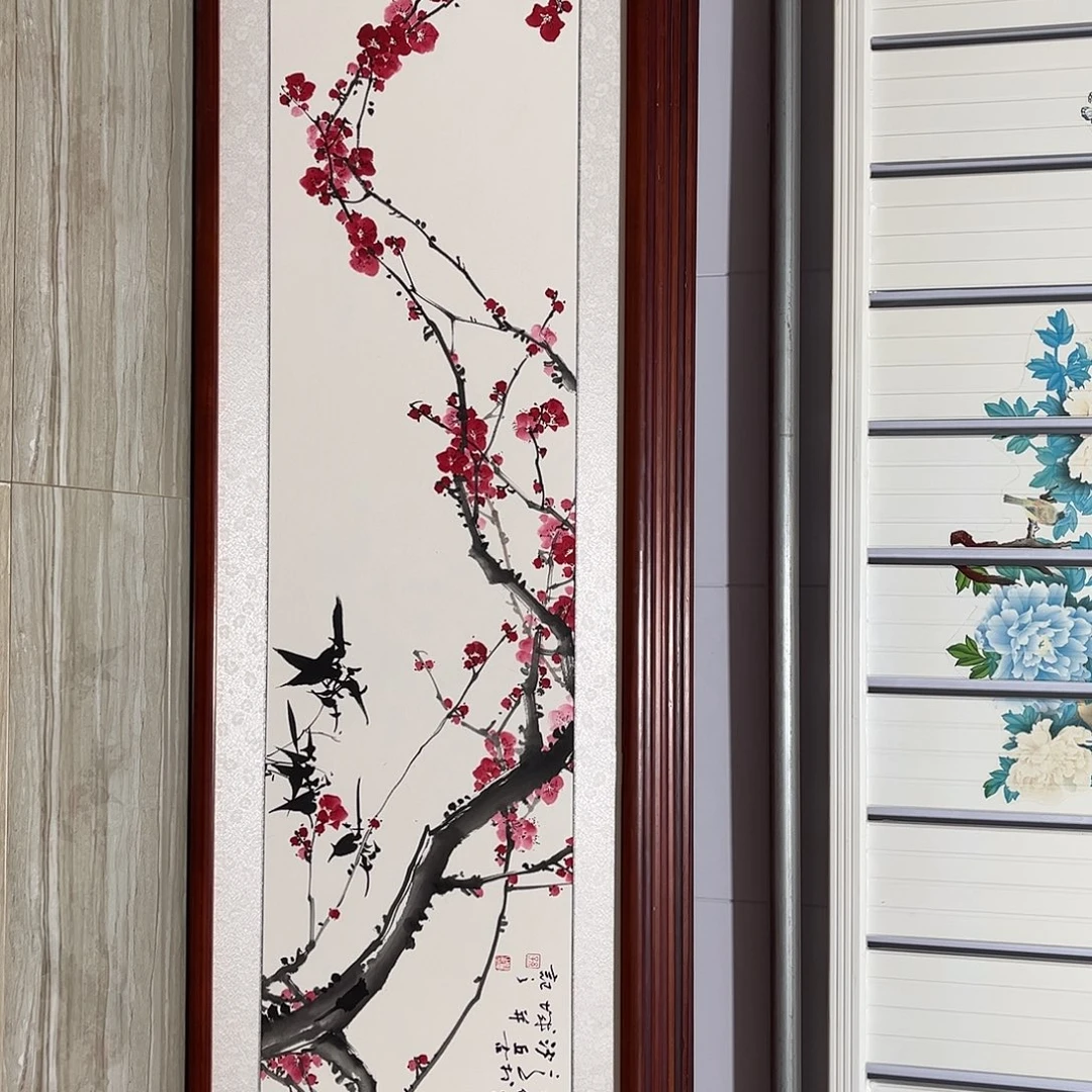 国画书画作品带框163×48