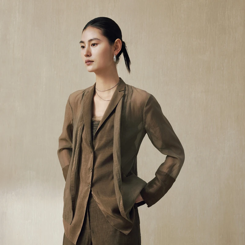 EXCEPTION假两件收腰外套AA25-I1A02