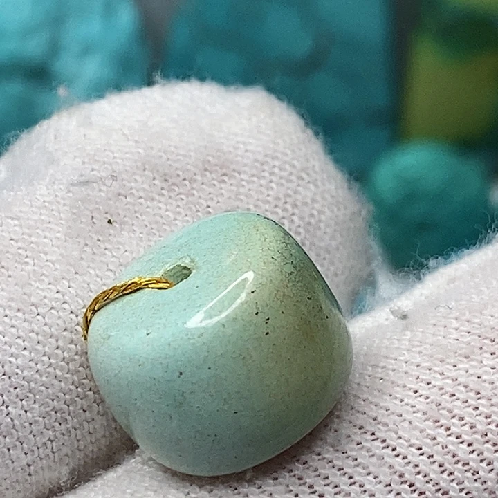 未镶嵌绿松石天然原矿 带武汉地大证书