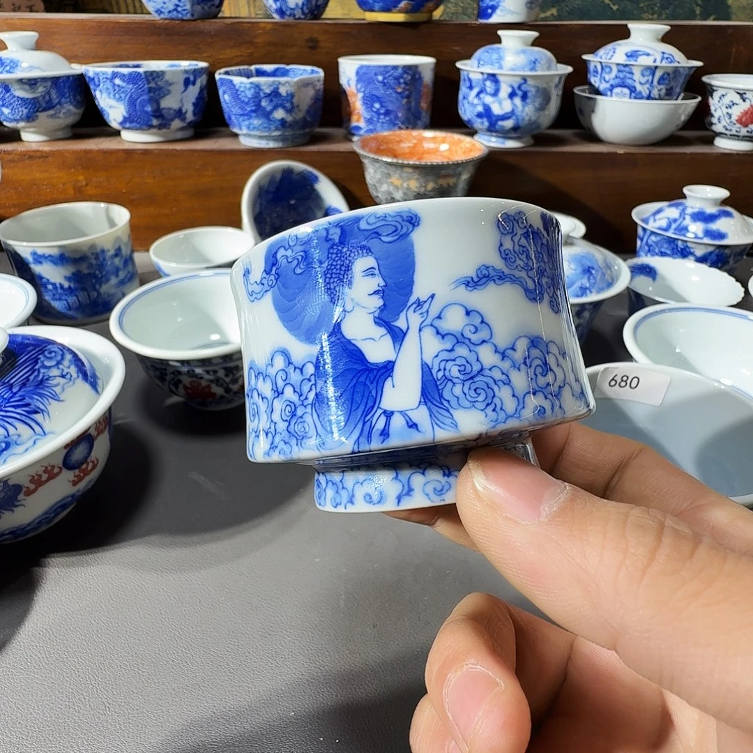 熊***.泥塑主人杯手工手绘