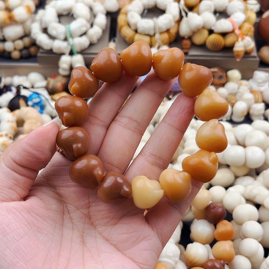 菩提根/象牙果吊坠菩提熊头