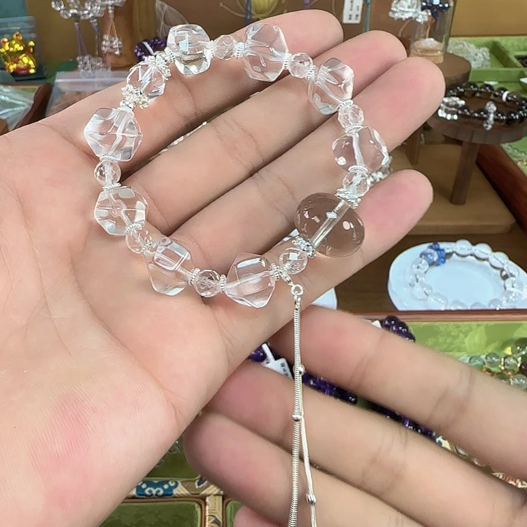 未镶嵌水晶手链白水晶