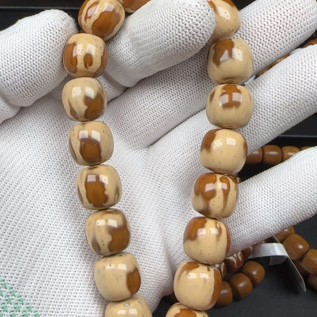 紫金鼠手串13mm半山半水半实心