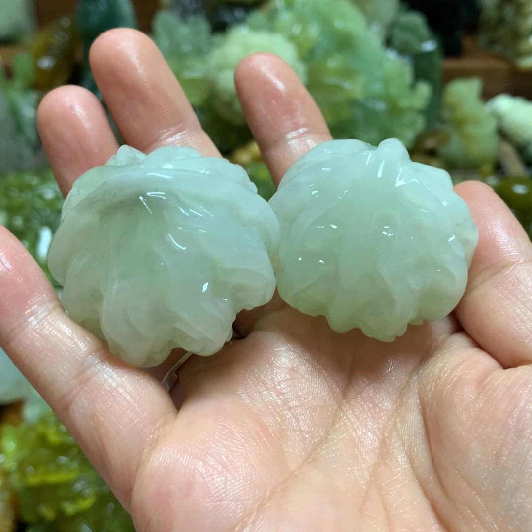 岫玉未镶嵌手把羊*多手把