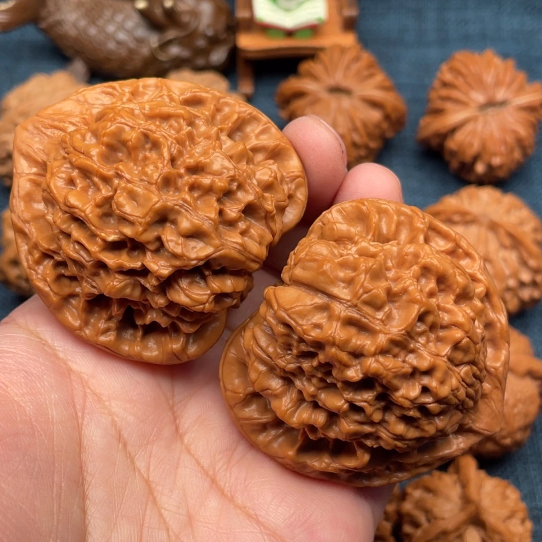 用***8文玩核桃把件52官帽全品