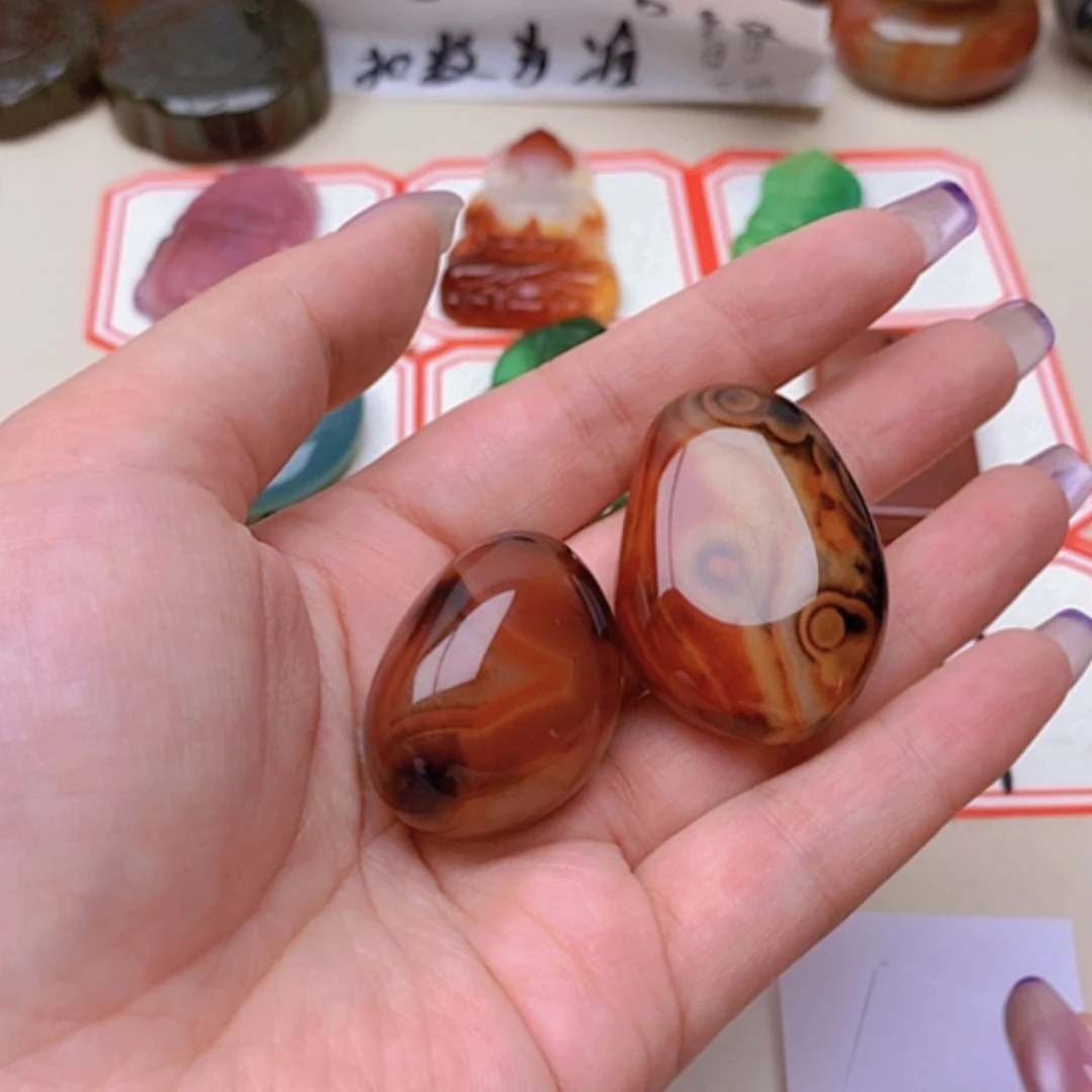 【闪购商品】玛瑙/玉髓未镶嵌珠宝半成品江**色