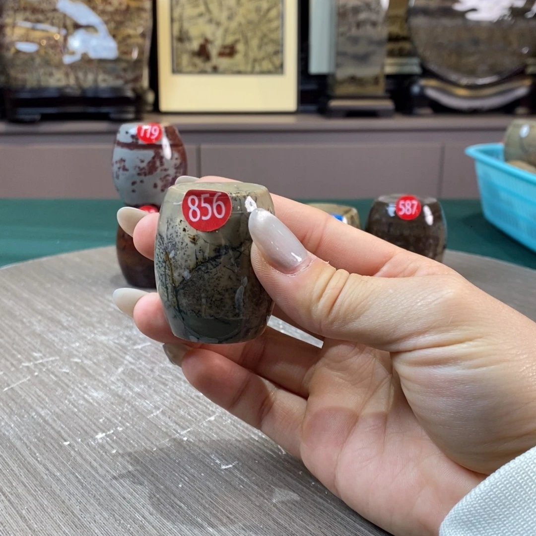 石材广西国画石草花石