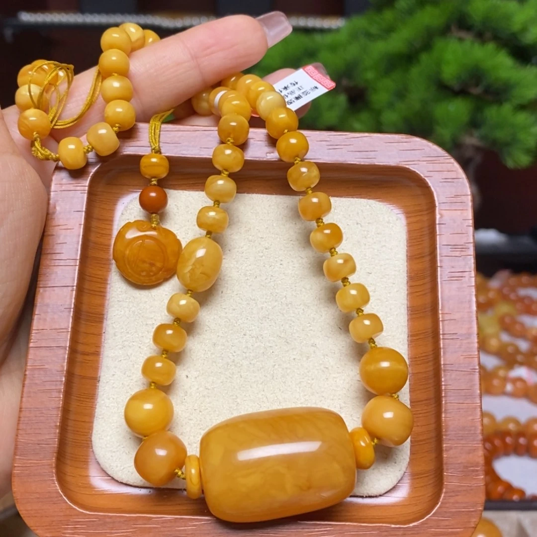 【闪购商品】蜜蜡颈饰未镶嵌项链