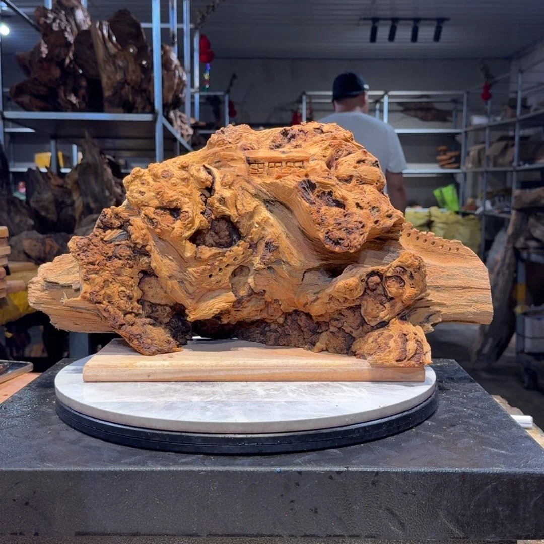 木小*庙王一刀琥珀木198