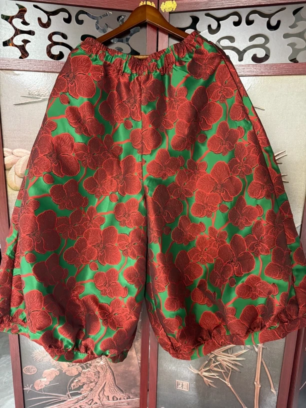 云贵人国风提花灯笼裤5040