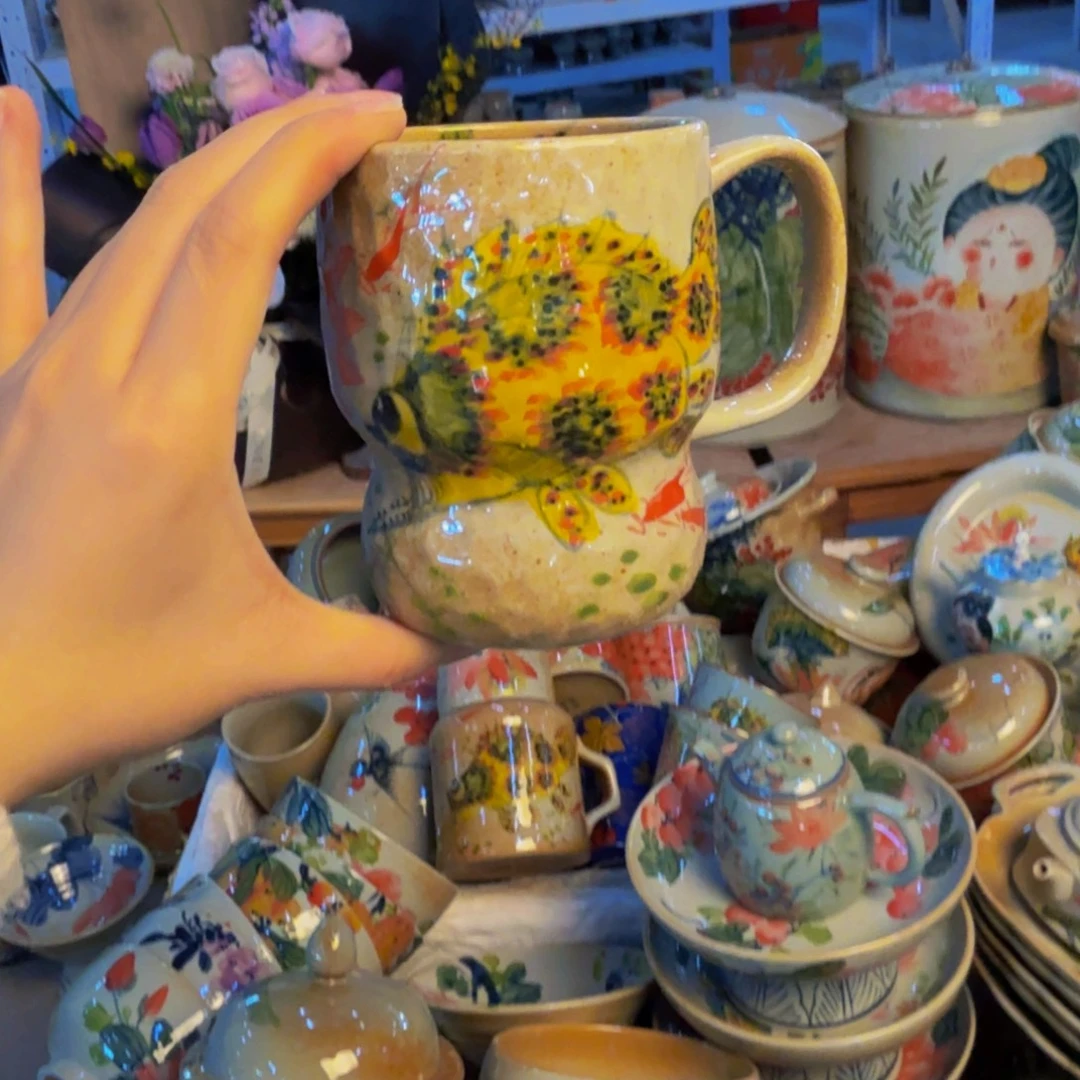 瓷片景德镇陶瓷手工手绘