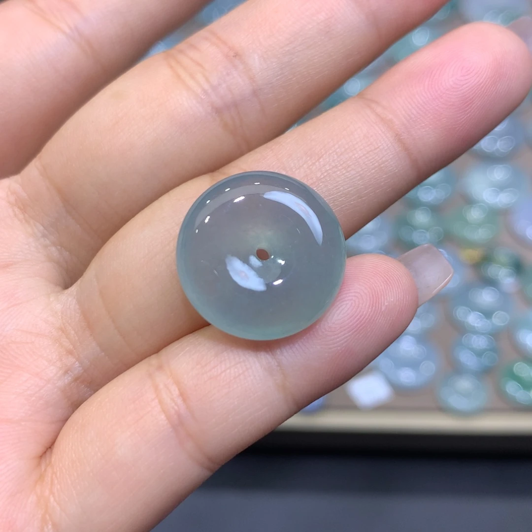 翡翠未镶嵌颈饰平安扣17.8*5.9