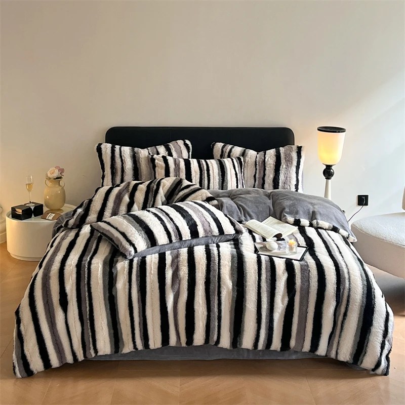 PINCAI/品彩轻奢牛奶绒【时光】系列四件套-02ykx