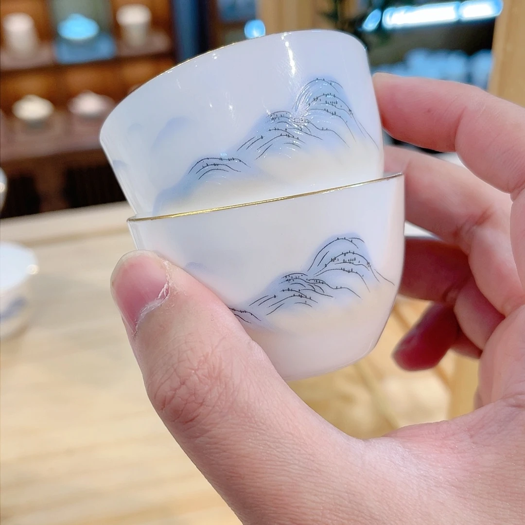 杯羊脂玉瓷羊脂玉瓷