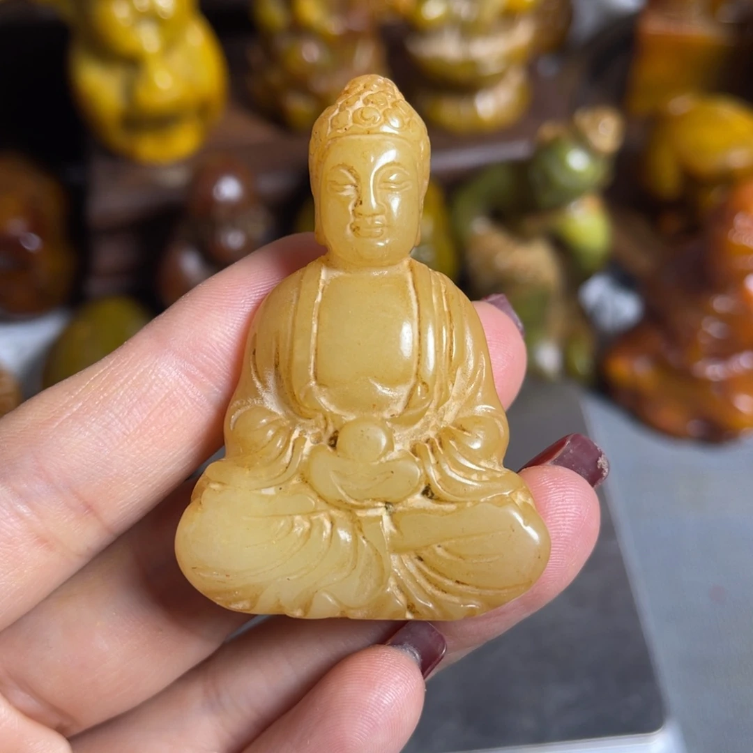 蛇纹石玉合金颈饰