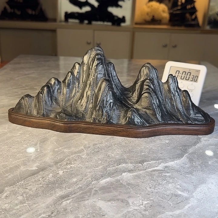 亮***）奇石茶宠鱼缸文房摆件