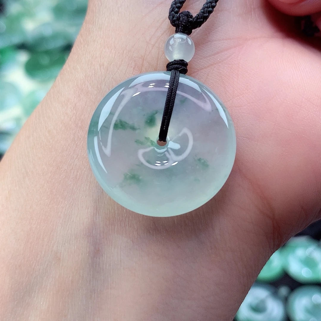 翡翠未镶嵌颈饰编号64尺寸24.2-6.8