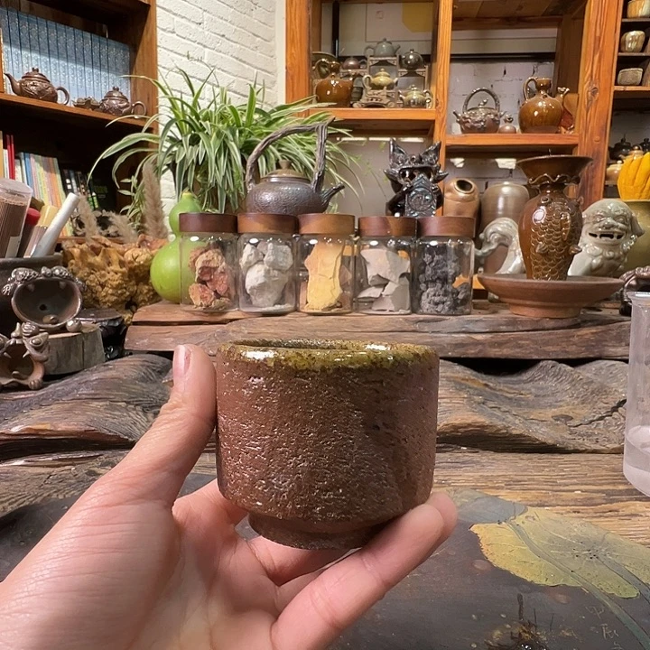 杯崔家龙窑高温柴烧120cc