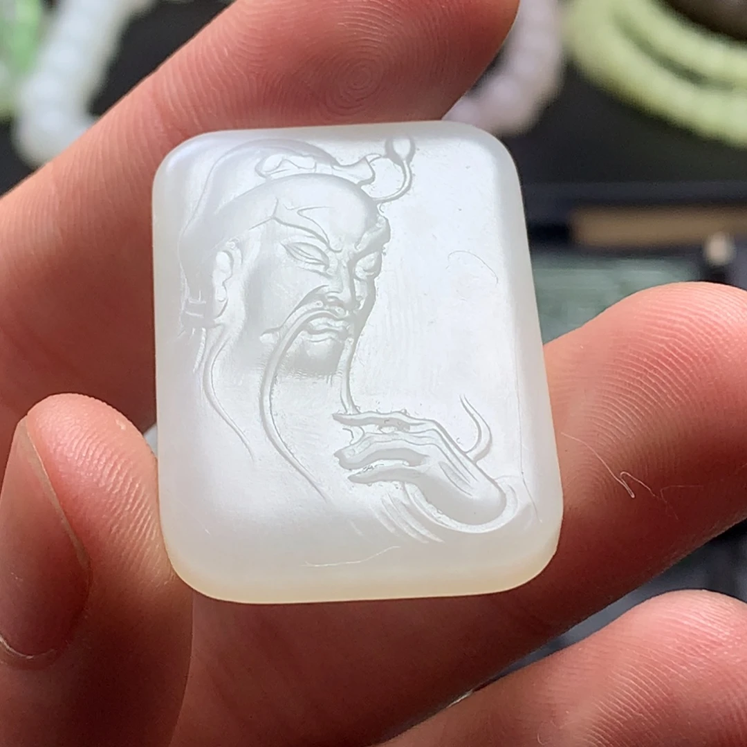 和田玉足银镀金镶嵌颈饰