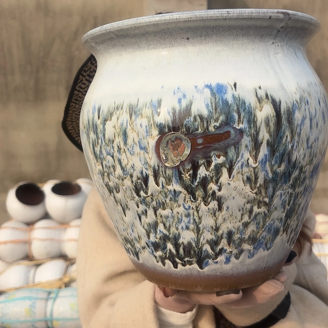 口径24高26一个青花瑕疵
