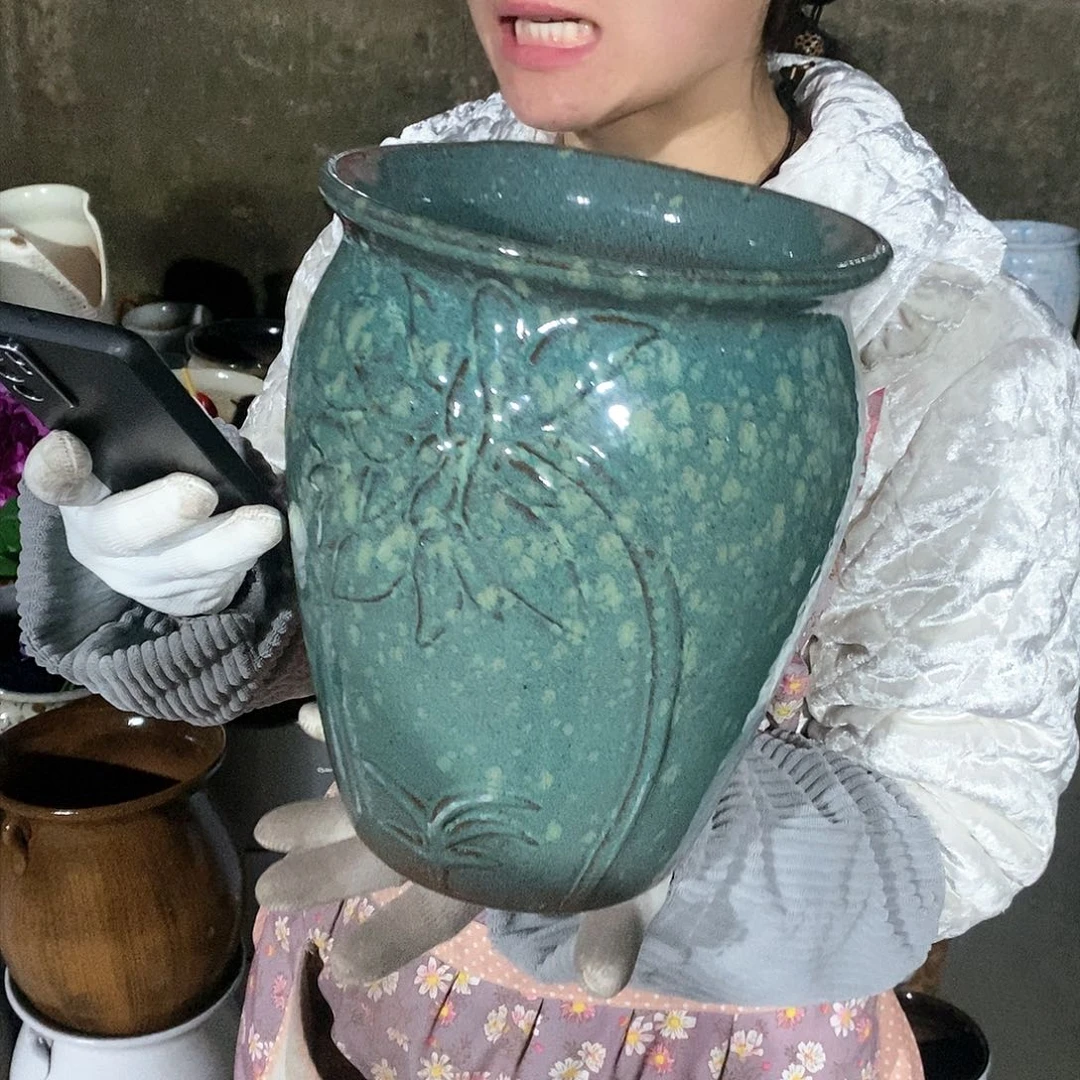 紫砂花盆正品口20高25