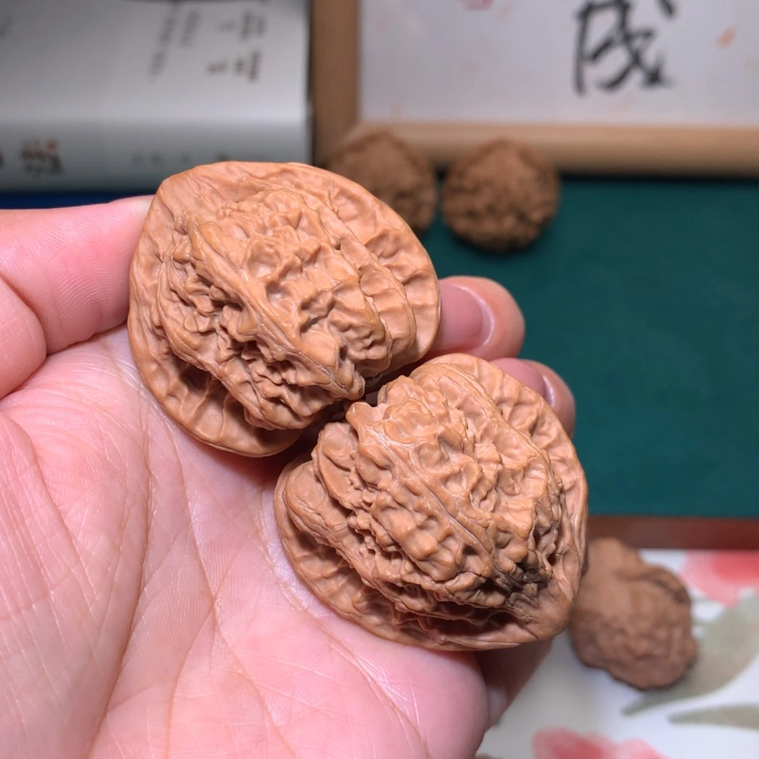 文玩核桃把件火焰马蹄