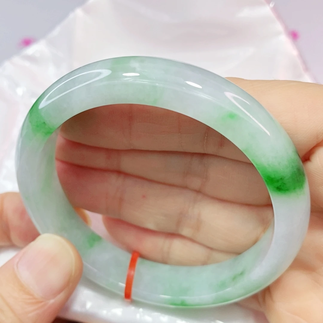 未镶嵌手镯翡翠55.3圈口正圈