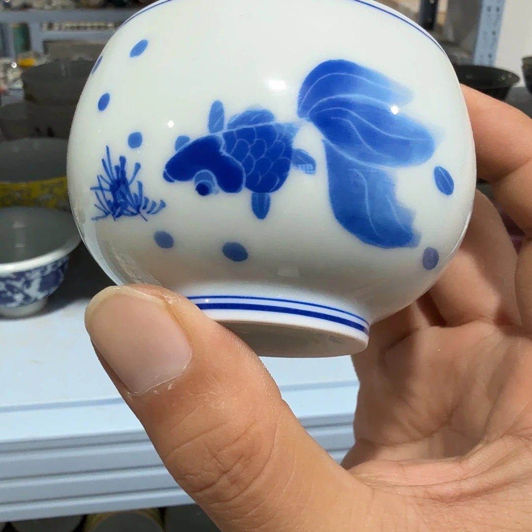 瓷片摆件手绘瓷器全部处理