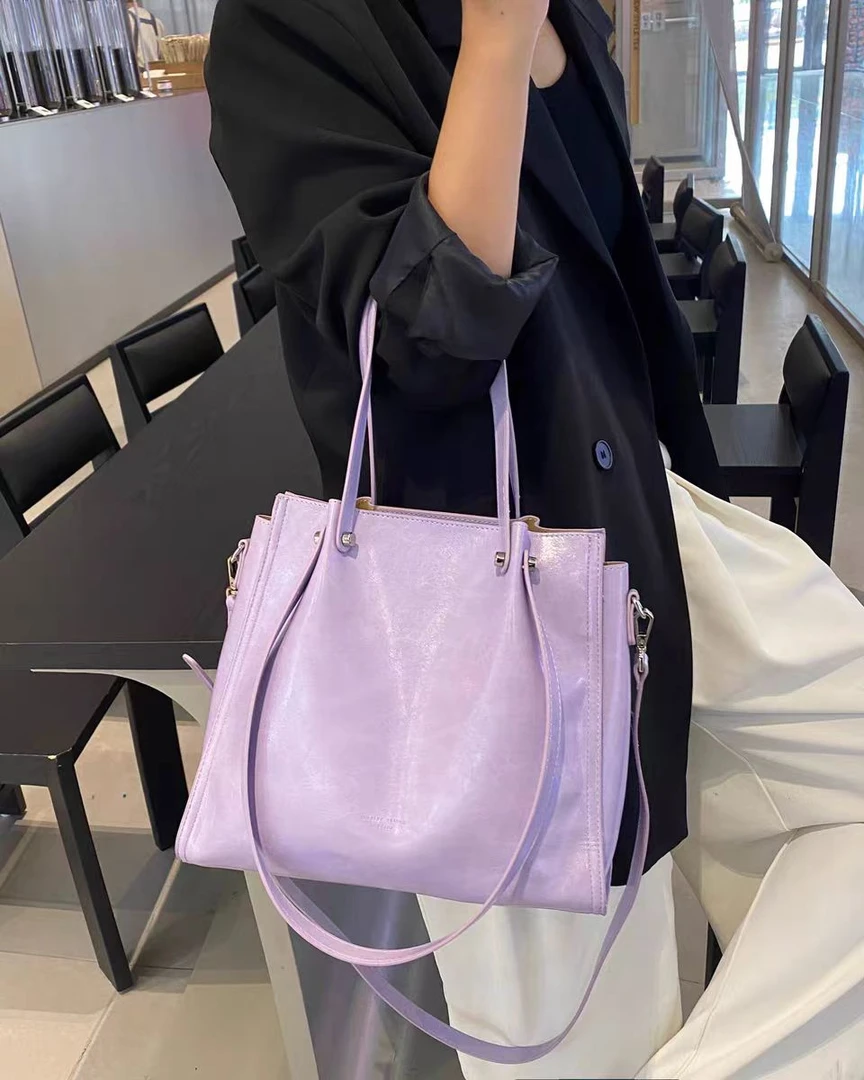 5565 紫色-2025新款时尚轻奢单肩斜跨手拿包