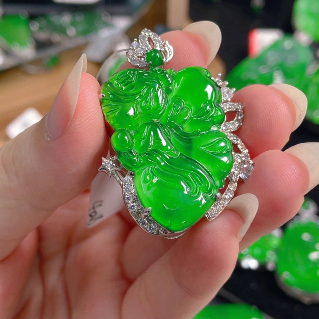 翡翠未镶嵌吊坠(不含链)